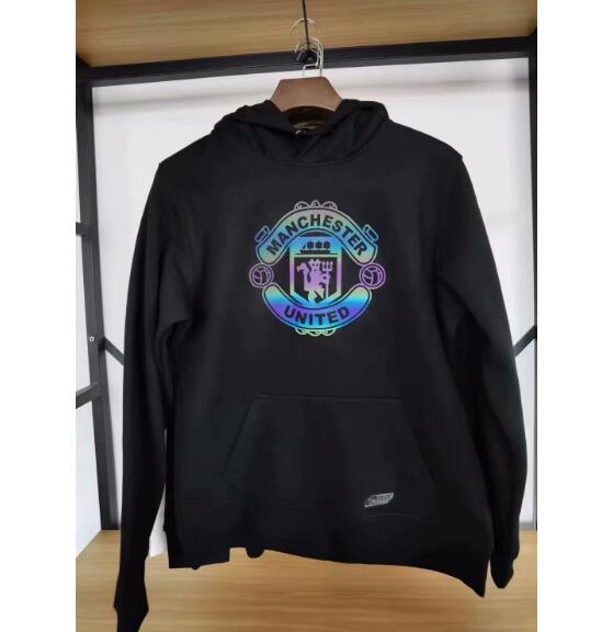 Manchester United Black Hoody Sweater Top 2020/21